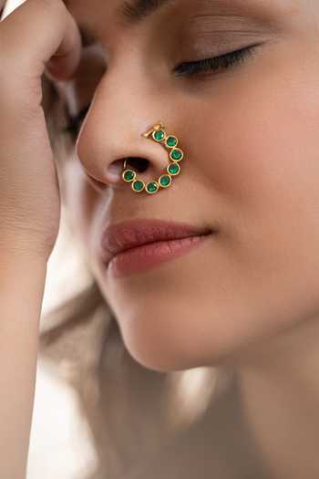 Do Taara Polki Embellished Nose Ring 