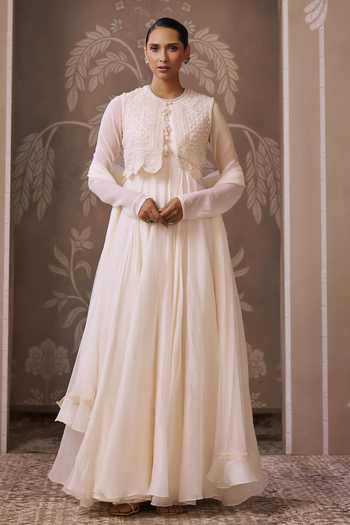 Ridhi Mehra The Empress Embroidered Koti Jacket & Anarkali Set 