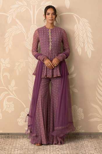 Ridhi Mehra Izhaar Embroidered Peplum Kurta Gharara Set 