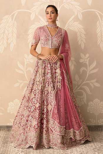 Ridhi Mehra Tissue Embroidered Lehenga Set 