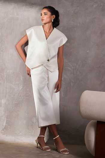 Tara And I Gajji Silk Gaucho Pant 