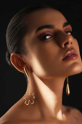 Varnika Arora Liquid Morpho Drop Earrings 