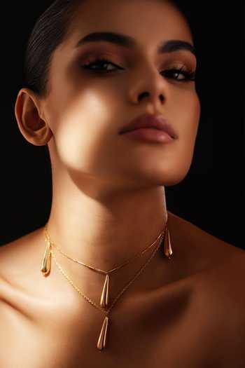 Varnika Arora Dewdrop Layered Necklace 