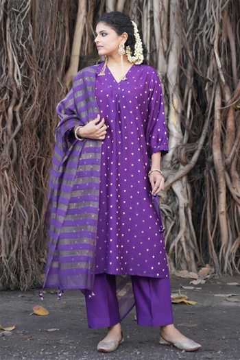 Five Point Five Ragini Pintuck Yoke Chanderi Kurta Set