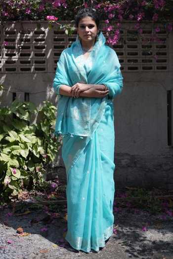 Five Point Five Gayatri Saree With Running Blouse  