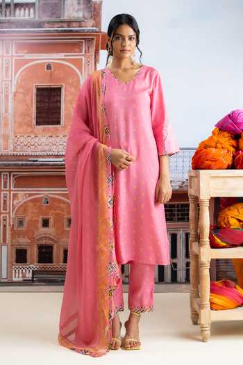 BAISE GABA Bindra Geometric Print Kurta Set 