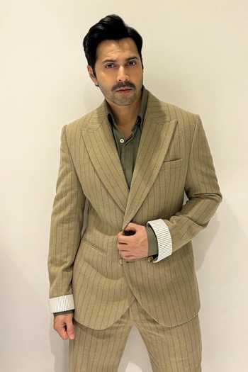 Philocaly Kyle Double Breasted Striped Blazer & Trouser Set