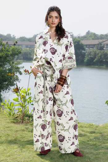 Akashi Clothing Hand-Block Print Top With Pant 