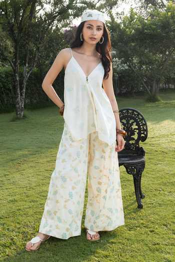 Akashi Clothing Embroidered Camisole Top & Pant Set 