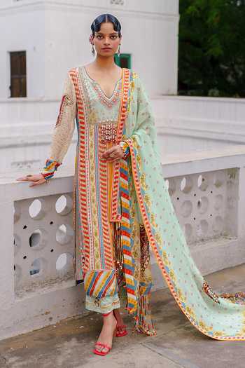 Aditi Gupta Geometric Print Kurta Set 