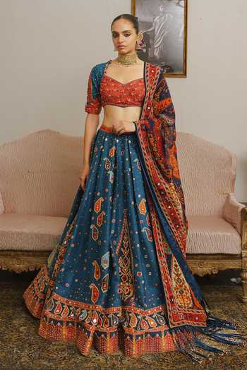 Aditi Gupta Paisley Print Lehenga Set 