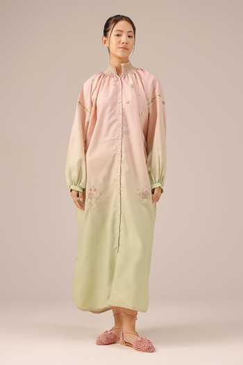 OurDve Sorbet Linen Maxi Dress 