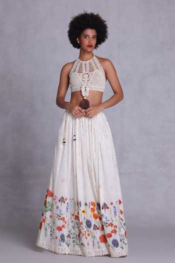 Payal Jain Floral Print Maxi Skirt 