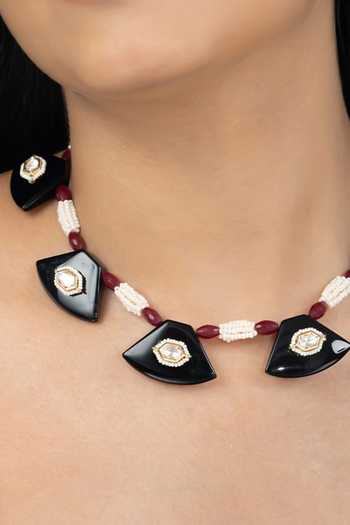 Joules by Radhika Meyvaya Geometric Shaped Pendant Necklace 