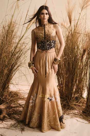 ASHNA VASWANI Embellished Corset & Lehenga Set 