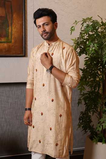 Heartistry by Anky The Marigold Jamdani Muslin Kurta 