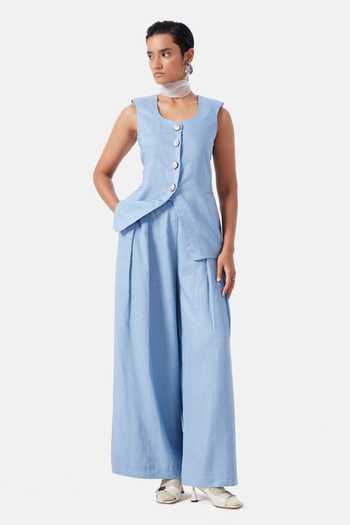 NOTEBOOK Cora Linen Waistcoat & Pant Set 