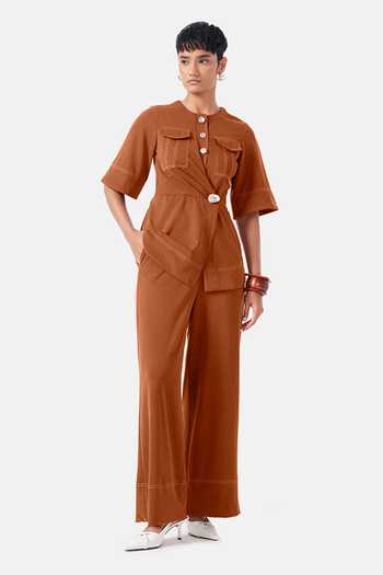 NOTEBOOK Maeve Stitchline Thread Work Top & Pant Set 