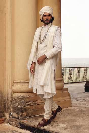 AMIT BEHKI Hand Embroidered Stole 