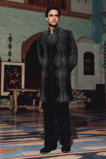 AMIT BEHKI Hand Embroidered Sherwani & Kurta Set 
