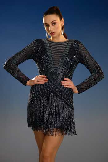 Bling Empire Shimmering Shadow Dress 