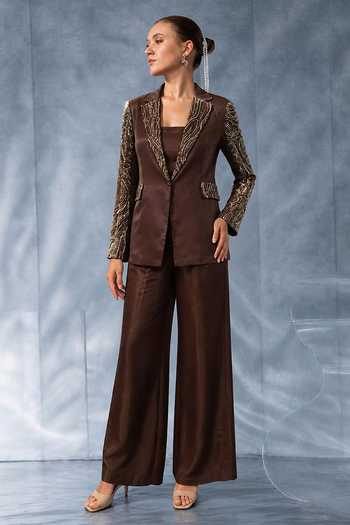 Kalighata Pret Embellished Jacket Pant Set 