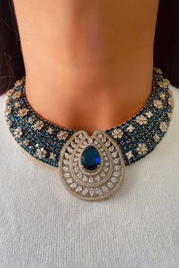 PRERTO Avantika Aureline Polki Kundan Choker Set 