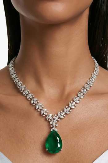 PRERTO Eman Zircon Compressed Necklace Set