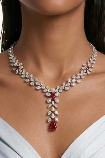 PRERTO Dania Zircon Compressed Necklace Set