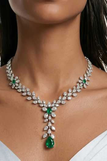 PRERTO Dania Zircon Compressed Necklace Set
