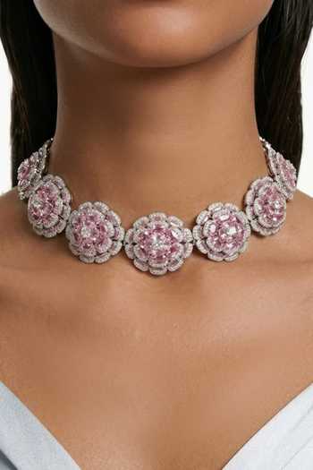 PRERTO Safa Blossoming Flowers Choker Set
