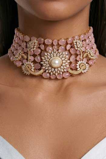 PRERTO Asiyah Zircon Necklace Set