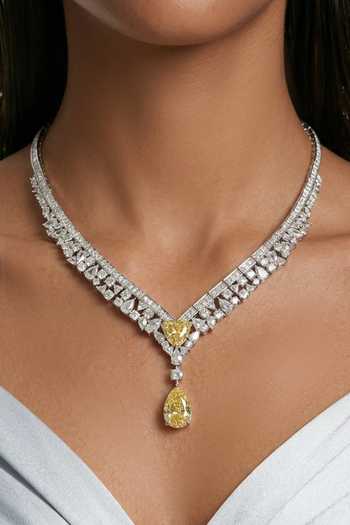 PRERTO Bahiyya Zircon Pendant Necklace Set