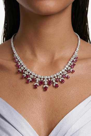 PRERTO Saanvi Drops Necklace Set 