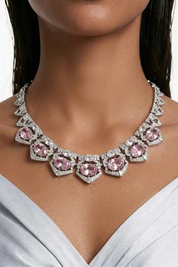 Prerto Aarohi Zircon Studded Necklace Set 