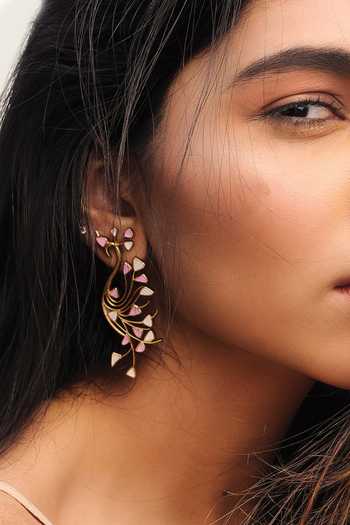 Dhwani Bansal Jewellery Tayir Enamelled Earrings