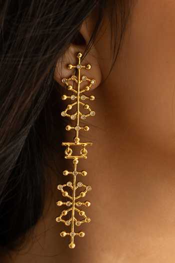 Dhwani Bansal Jewellery Auro Stone Embellished Earrings
