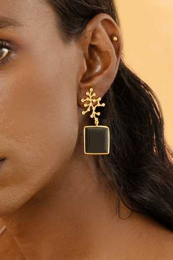 Dhwani Bansal Jewellery Blanco Onyx Drop Earrings