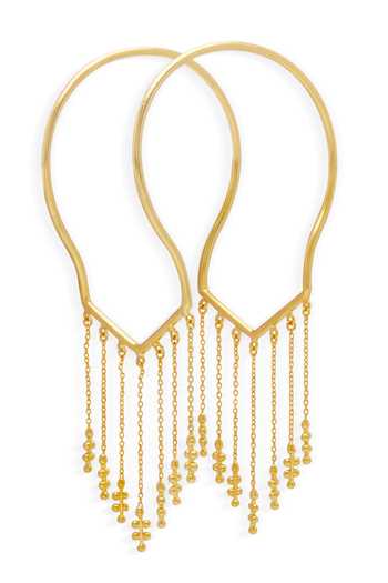 Dhwani Bansal Jewellery Silsila Cascading Chain Tassel Bracelet 