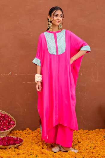 Taro Aira Gota Patti Work Kaftan & Pant Set