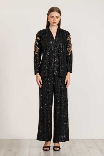 RANNA GILL Velden Sequin Work Pant 
