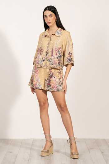 RANNA GILL Regina Aurora Print Shorts 