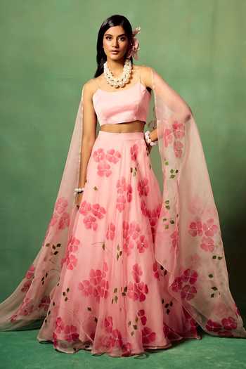Meghstudio Dogwood Sequins Work Lehenga Set 