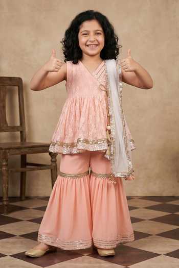 Byb Premium Asymmetric Kurta Sharara Set