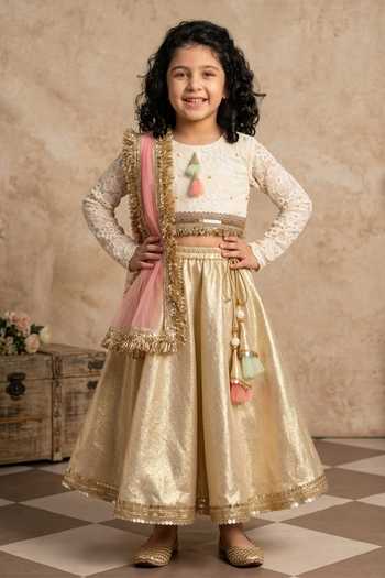 Byb Premium Organza Blouse Skirt Set
