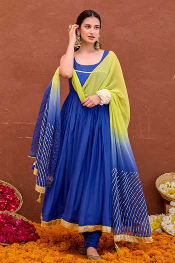 Taro Kashvi Embroidered Anarkali Churidar Set