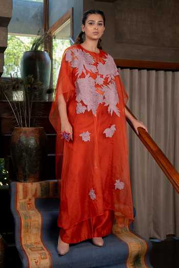 Chambray & Co. Hana Embroidered Kaftan Set 