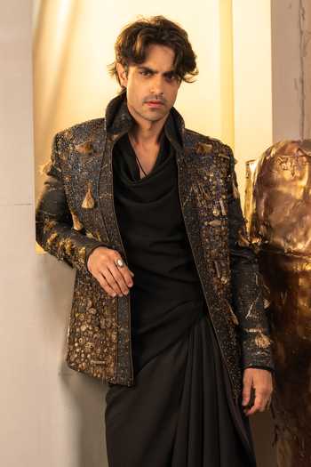 Jatin Malik The Midnight Aether Embroidered Jacket 