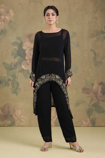 Studio A Placement Embroidered Kurta & Pant Set