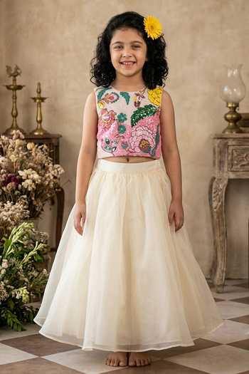 Byb Premium Embroidered Top & Skirt Set 